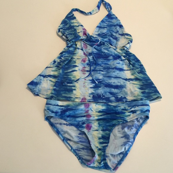Motherhood Maternity TieDye Halter Tankini