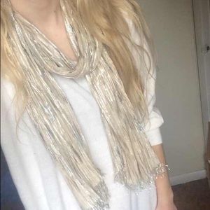 Multicolored Scrunchy Shimmery Scarf