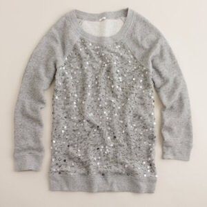 J Crew Sequin Pullover Sweater