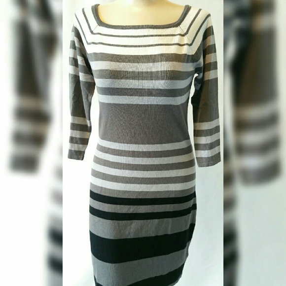 Derek Heart 3/4 Sleeve Dress Size L NEW PICS