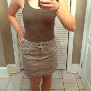 Khaki Cargo Skort