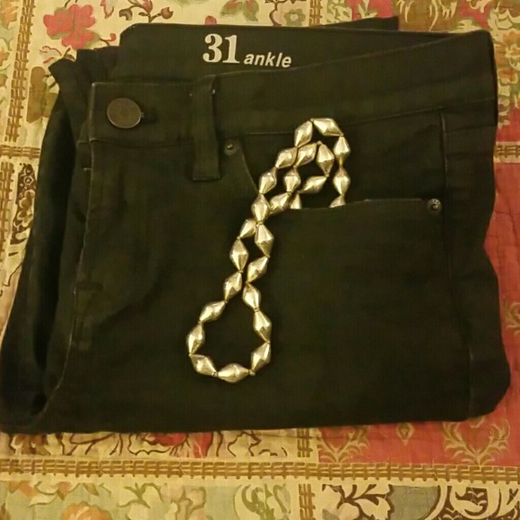 J.Crew size 31 Almost Black Toothpick Jeans