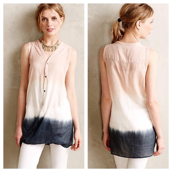 Anthropologie Tops - Anthro dip dyed top