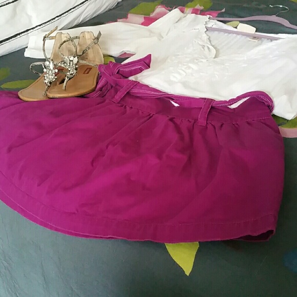 Op mini bubble skirt with sash belt