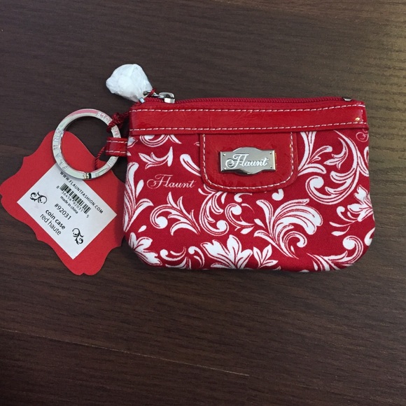 FLAUNT - Red Haute coin case