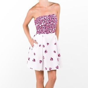 Lilly Pulitzer ladybug strapless dress