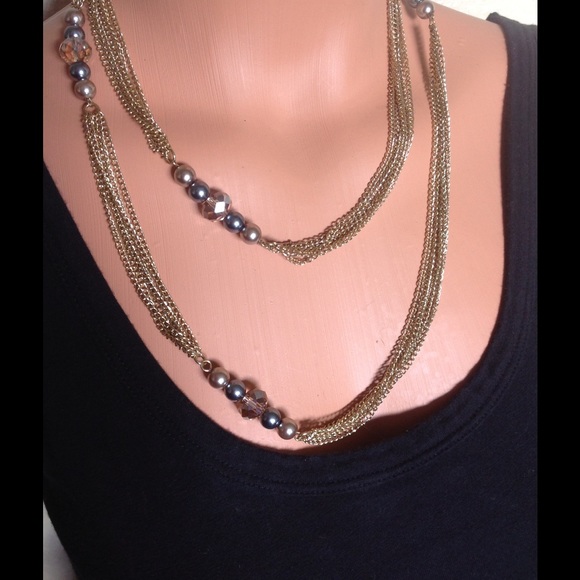Lifestyle Studios Jewelry - Lifestyle Studios Versatile Gold & Pearls Necklace
