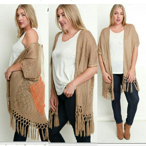 Back detail fringed cardigan