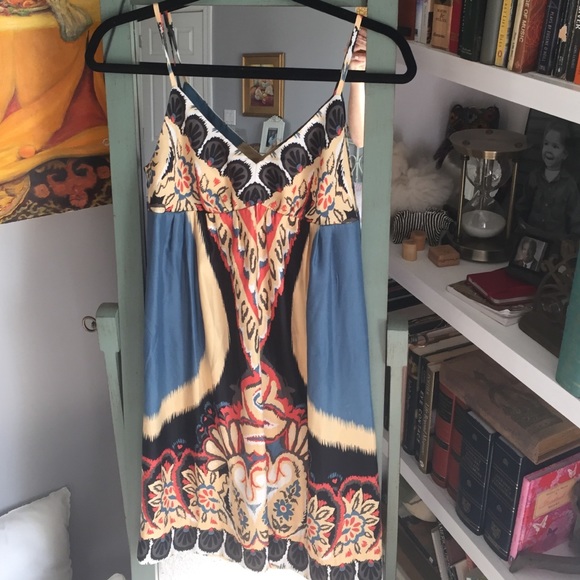 Peacock mini dress