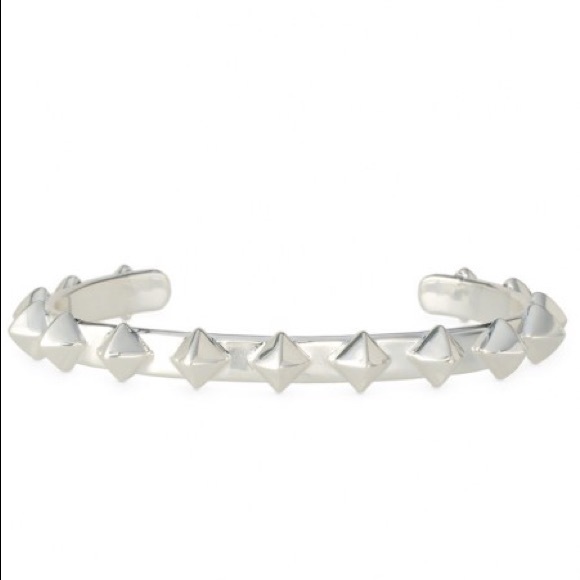Stella and Dot Silver Spike Cuff Bracelet