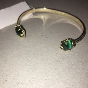 NWT Kendra Scott emerald green bracelet