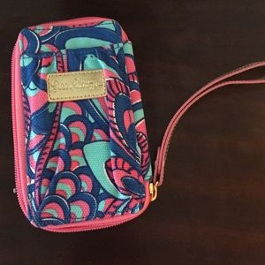 Lilly Pulitzer phone wallet wristlet