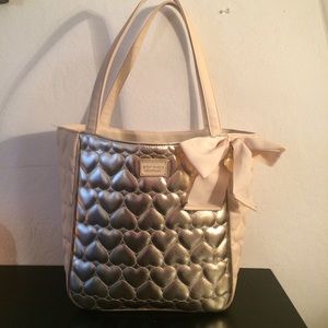 Betsey Johnson soft gold purse