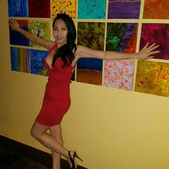Red dress