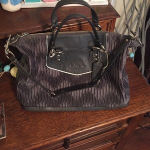Pretty gray Authentic Coach purse