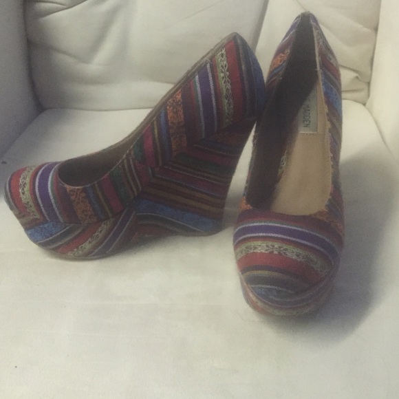 Steve Madden Boho platform wedges