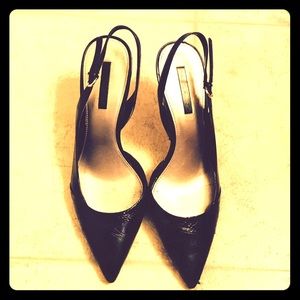 Bandolino Snakeskin Slingback Heels