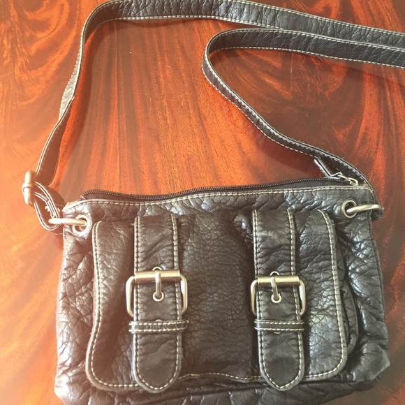 Black Leather Crossbody