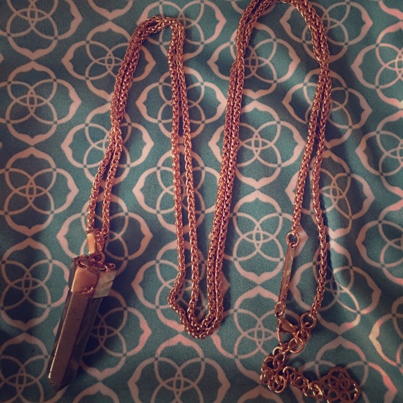 Kendra Scott pyrite pendant necklace
