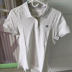 brand new gray collard shirt from aero