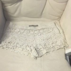 Zara Crochet lace shorts