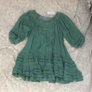 Entro drop waist ruffle dress