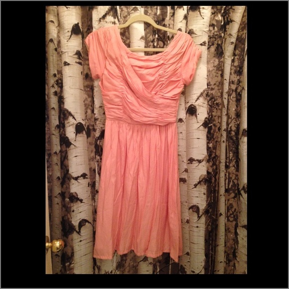 Pink modcloth 50s-esque dress