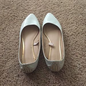 Mossimo light seafoam green flats.