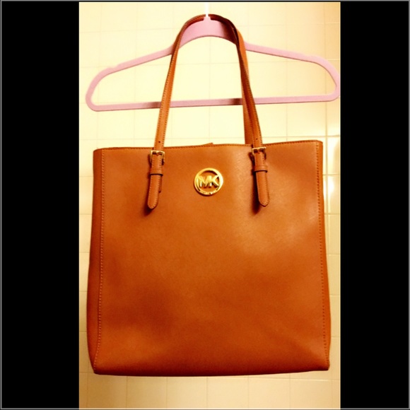 Camel Michael Kors tote bag