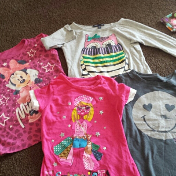 4 Girls "Cute" tee Sz 4-5