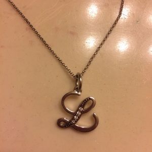 Authentic Juicy Couture initial necklace. "L"