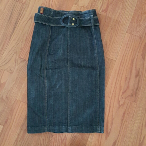 7 for All Mankind Denim skirt