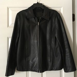 Coach leather coat