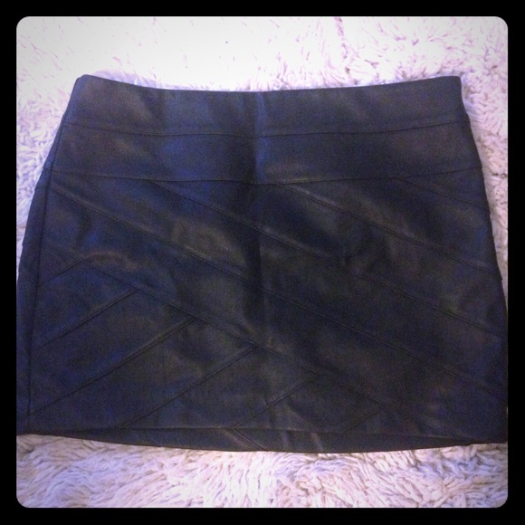 Express faux leather skirt