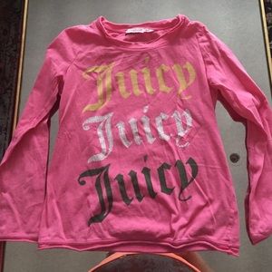 Juicy girl's long sleeve shirt size 8