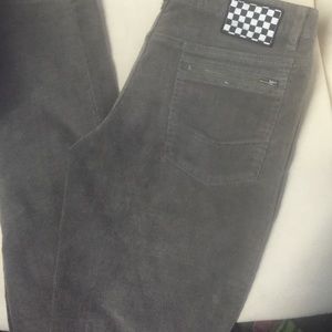 Van gray skinny cords