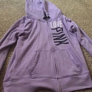 Lavender Zip up Victoria's Secret Jacket