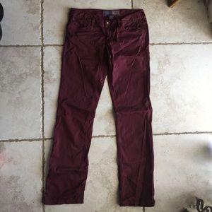 Maroon converse pants