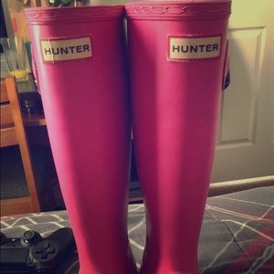 PRETTY PINK HUNTER BOOTS🎀💋