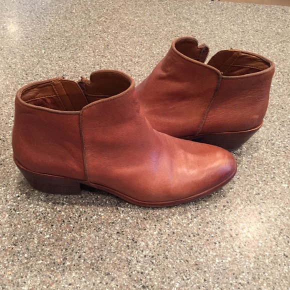 Sam Edelman size 7.5 brown ankle boots