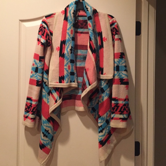 Trendy Colorful Aztec Cardigan/Sweater