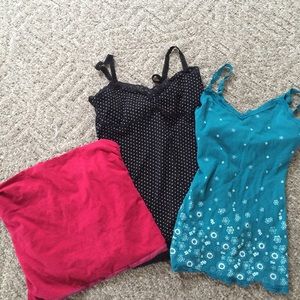 Bundle of Cami and strapless top