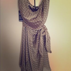 Express strapless spring dress