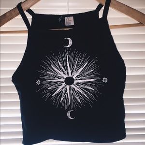 H&M high neck crop top