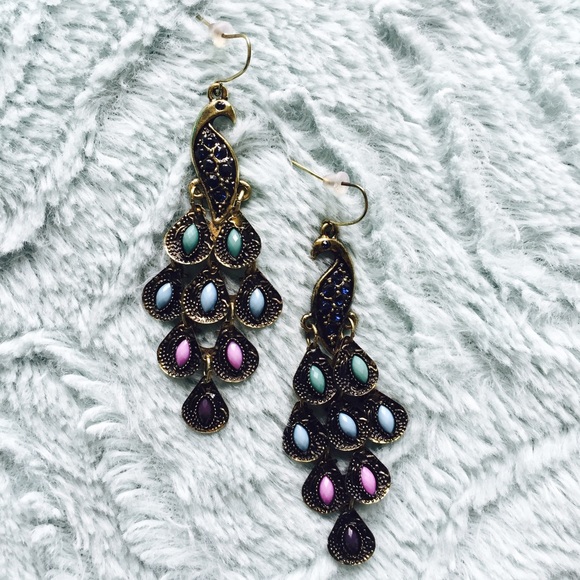 Peacock Earrings