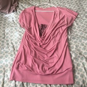Pink dressy blouse