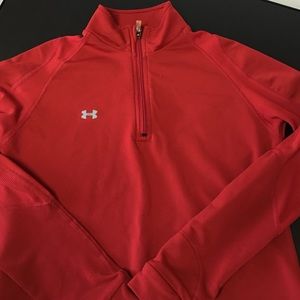 Under armour 1/4 zip red
