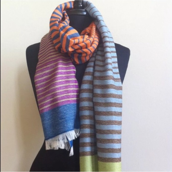 NWT Stripe Anthropologie Scarf By Ahujasons