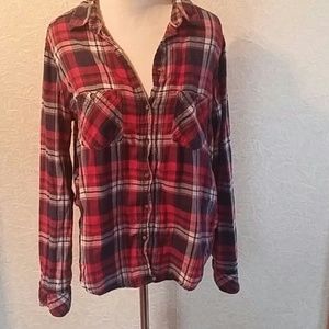 Red white and blue flannel