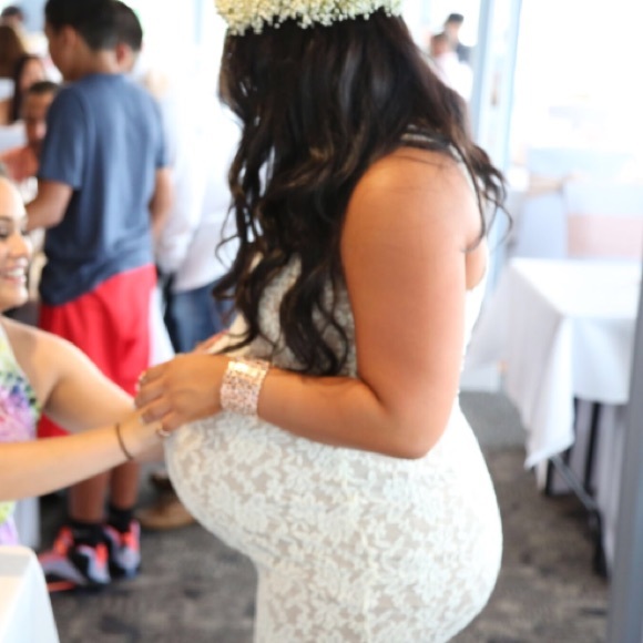SOLD!!!!! ✨Sale✨Rose Gold Dipped Bridal Cuff Bracelet - Picture 1 of 2